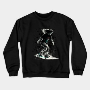 skater girl Crewneck Sweatshirt